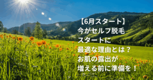 セルフ脱毛　6月